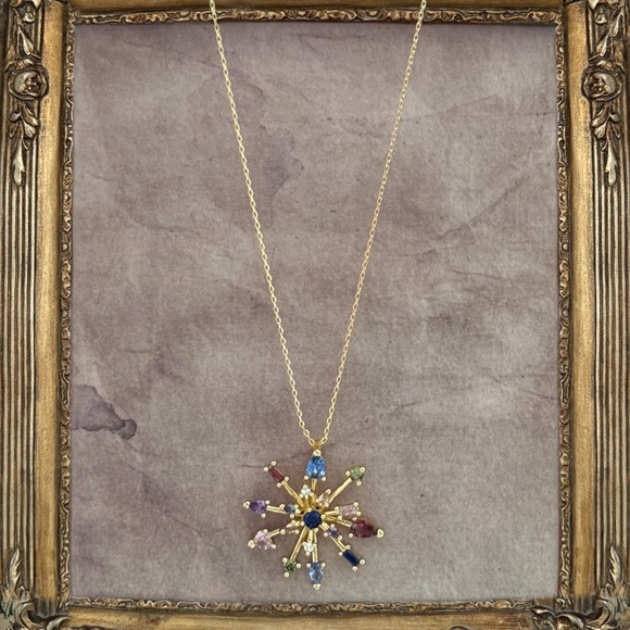 KATE SPADE • Firework Floral Pendant Necklace - Picture 4 of 4